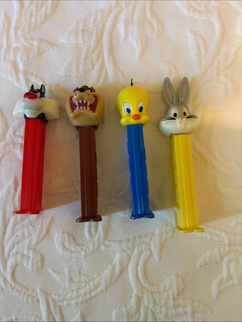 Colorful Assorted Character PEZ Candy Dispensers - Red, Blue, Yellow, Green